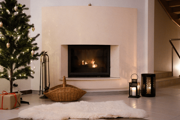 Holiday Fires in home with christmas tree