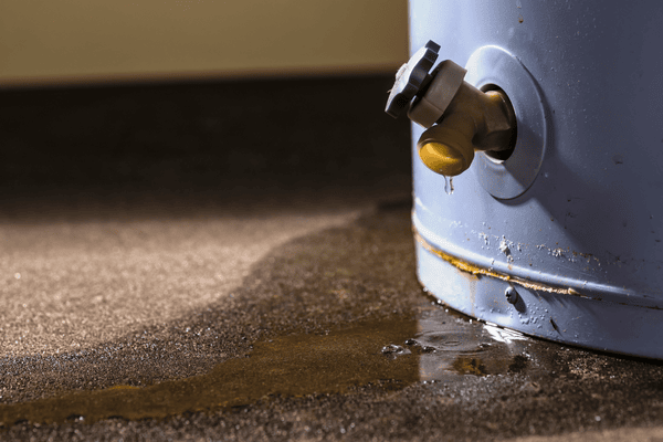 water damage from water heater leaks